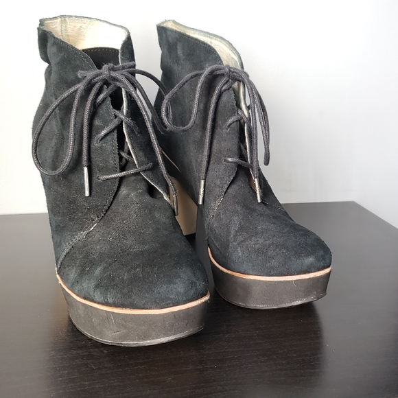 Michael Kors | Heeled Boot, Black Suede - Picture 5 of 8